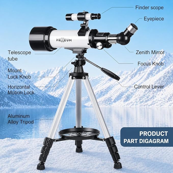 Fully multi-coated optics telescope for clear sky observation