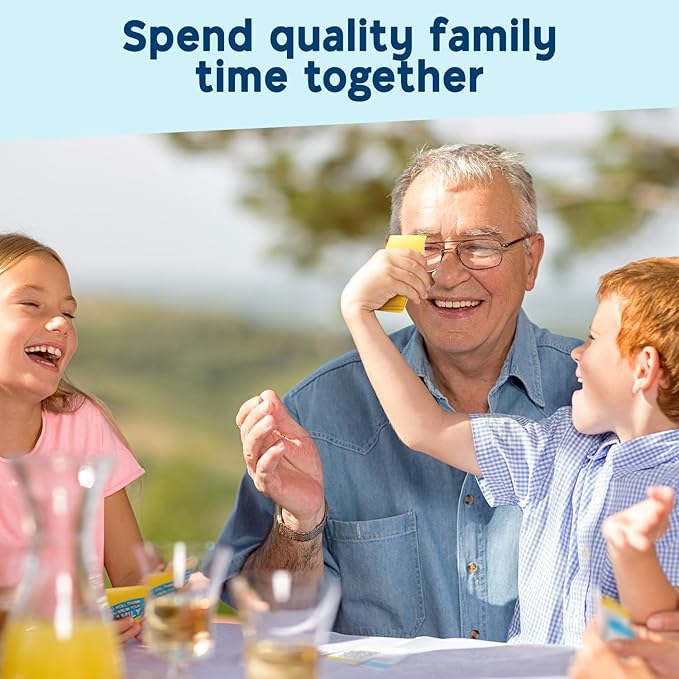 Fun family game with questions and challenges