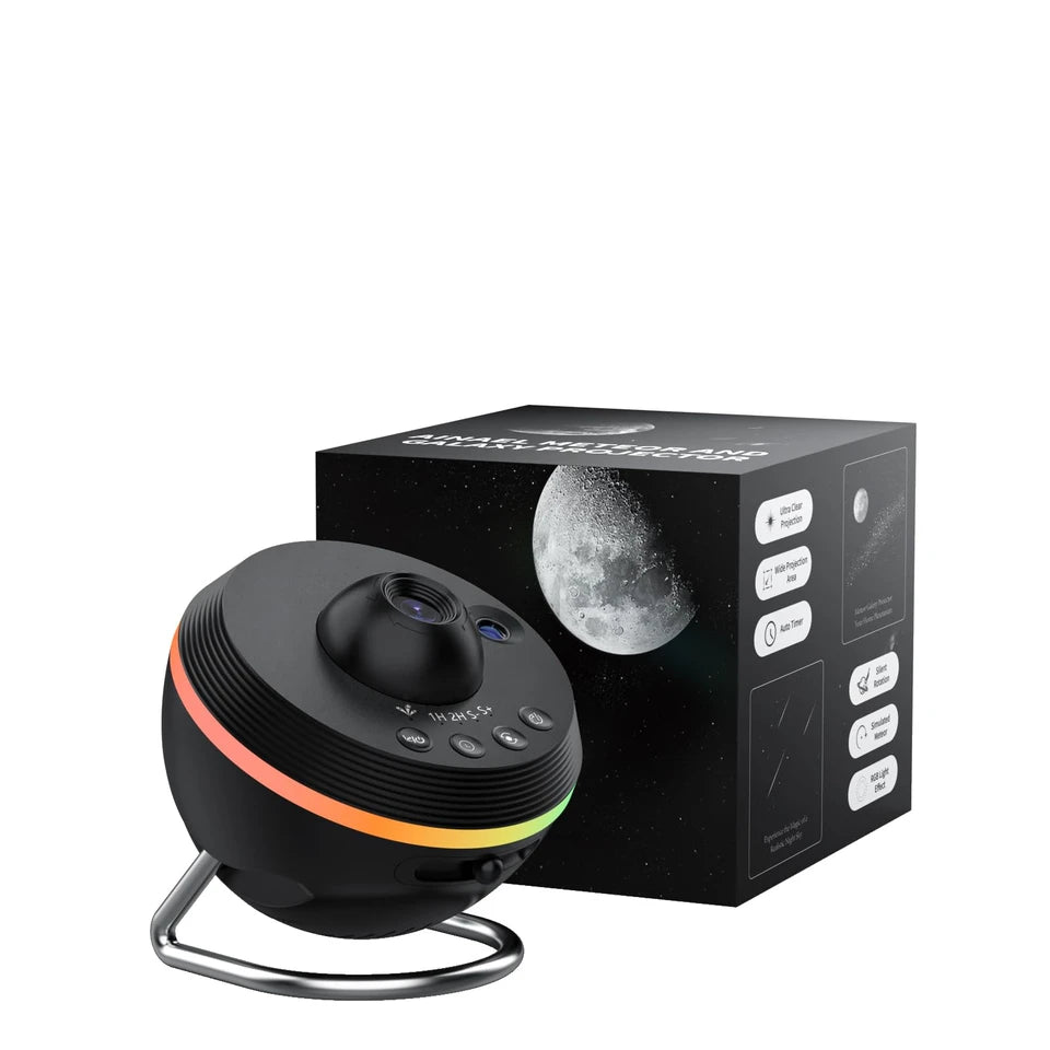 Galaxy star projector lamp with decorative light effects