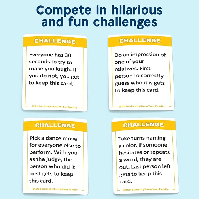 Game night family card game set for bonding