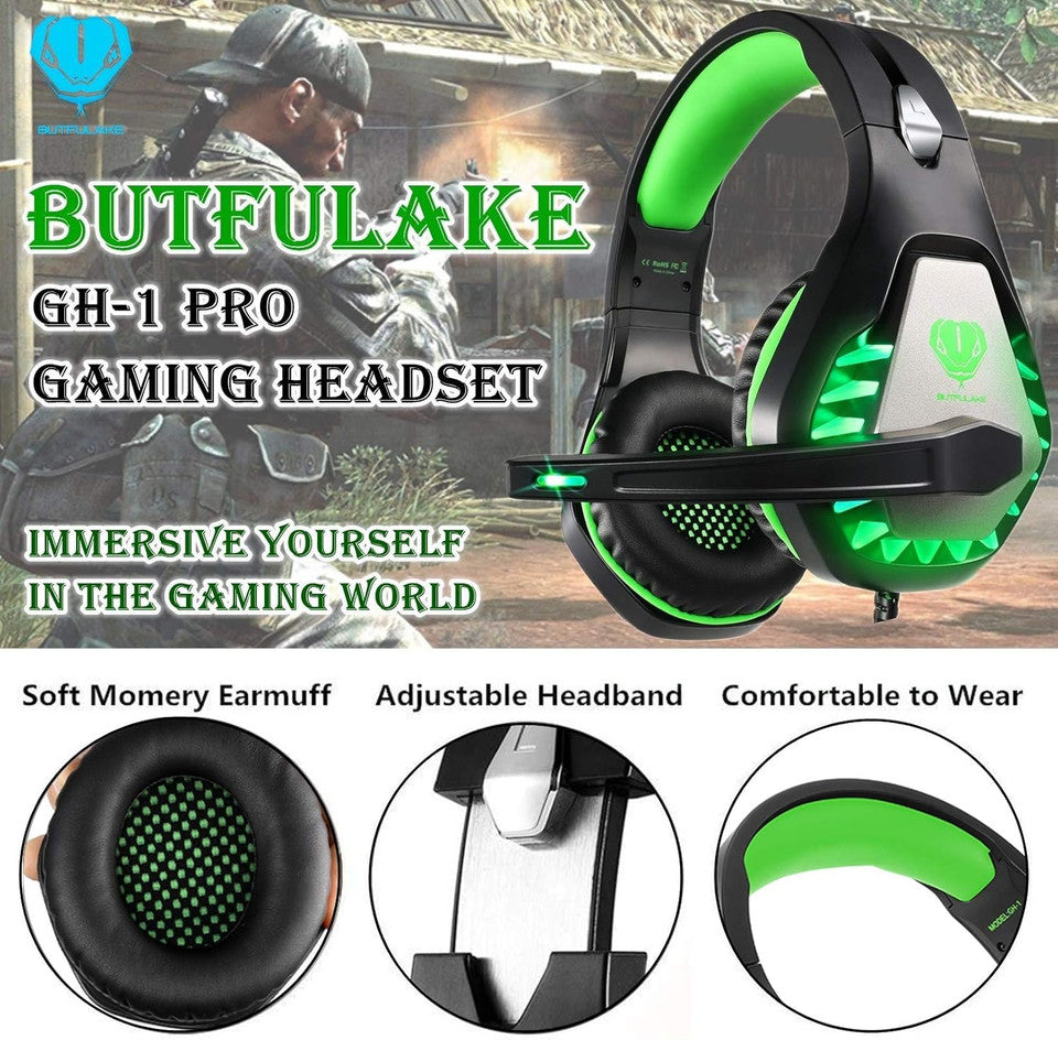 Gaming headset compatible with PS5, Xbox, PC and mobile devices