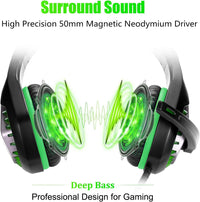 Gamer using headset with PC and console setup