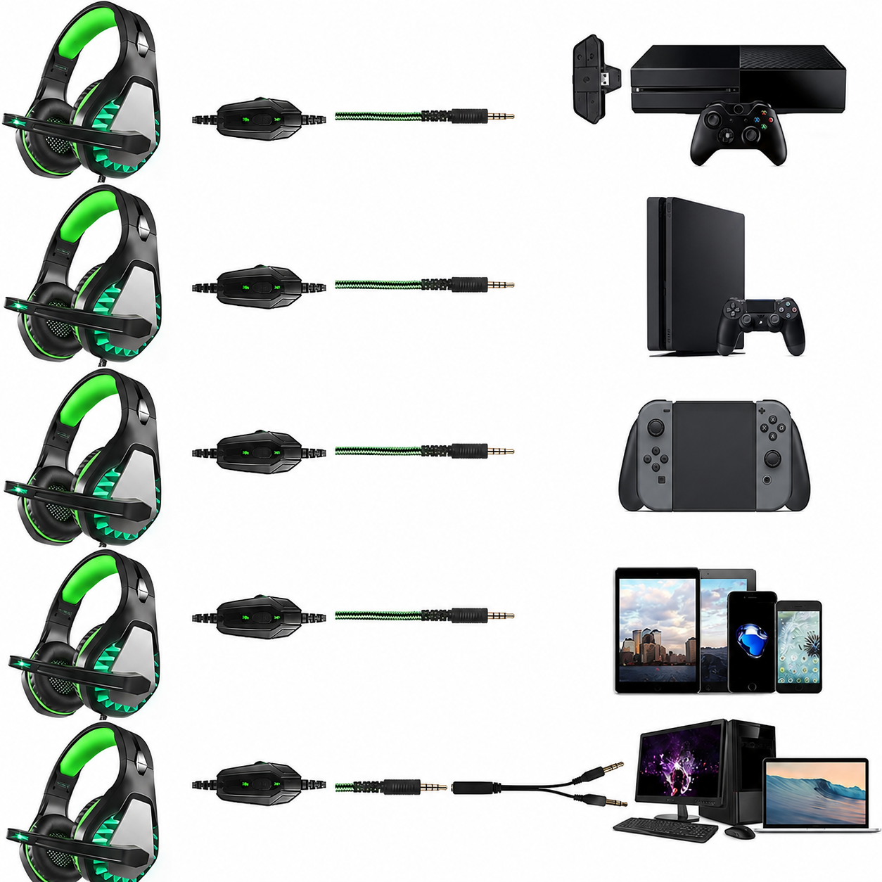 Gaming headset with boom microphone for voice chat use