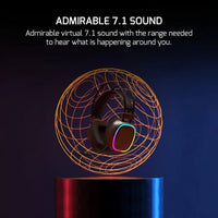 Gaming headset with adjustable microphone