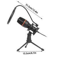 desktop microphone angled side view