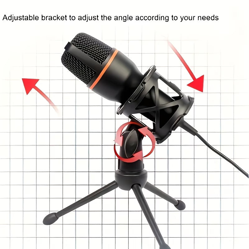 gaming microphone front view with stand