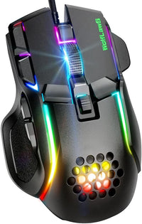 ide view of gaming mouse showing 10 programmable buttonS