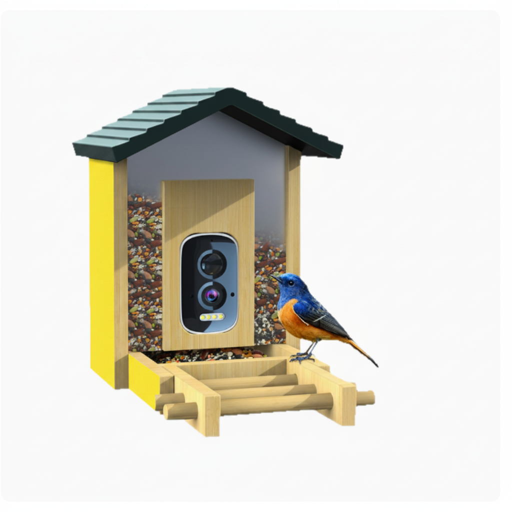 Garden Bird Camera Feeder For Wildlife Viewing