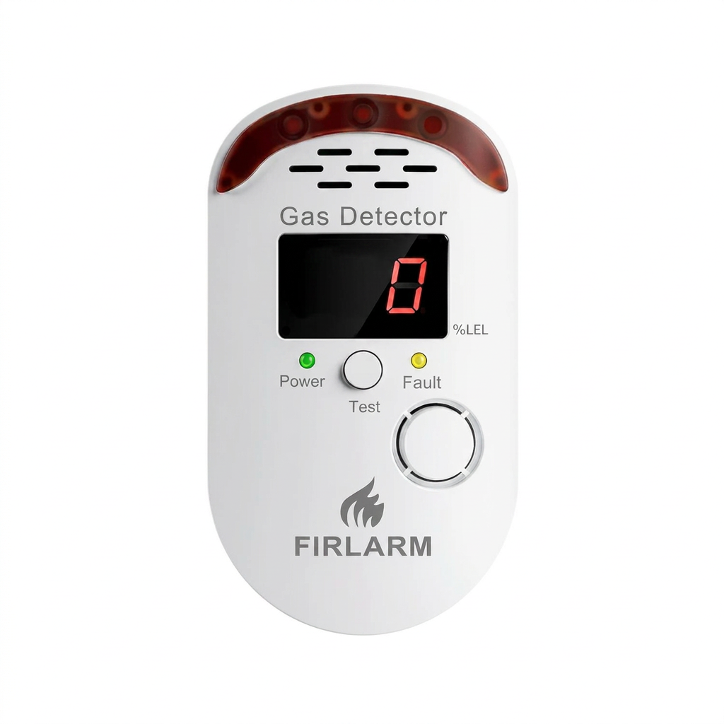 Gas leak detector for LPG natural gas home safety