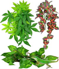 Gecko Lizard Habitat Plants with Suction Cup