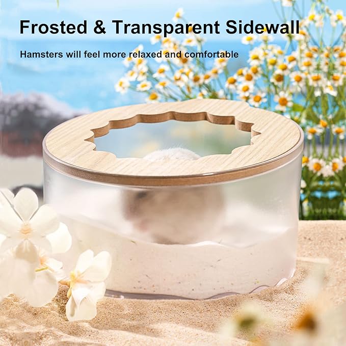 Gerbil Sand Bath Container Easy to Clean Pet Box