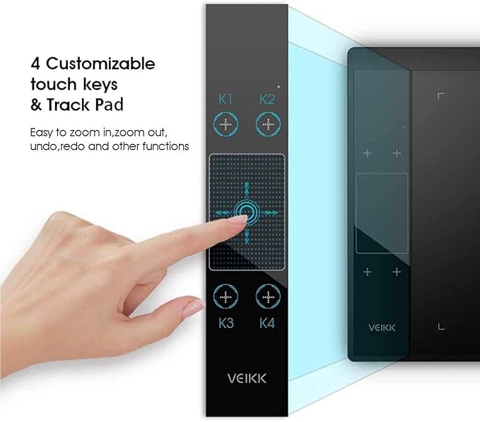 Touch gesture pad on for zoom and navigation