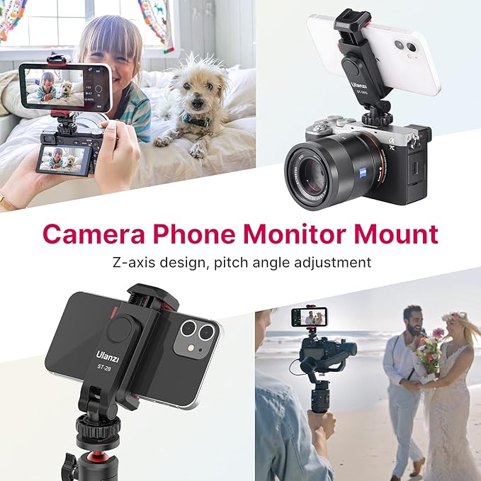 smartphone mount compatible with camera gimbal stabilizer