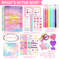 Girls art and craft journal making kit creative activity