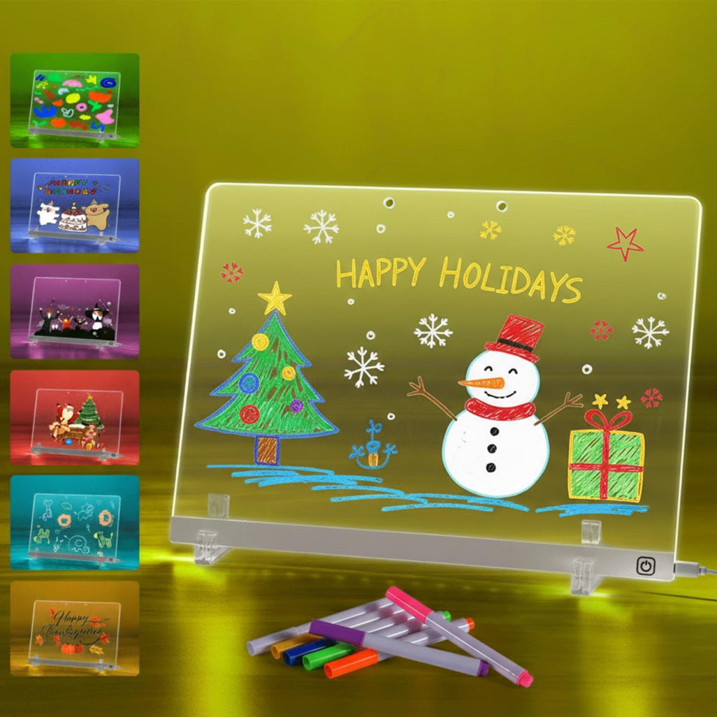 Glow Drawing Tablet For Kids Creative Art Play