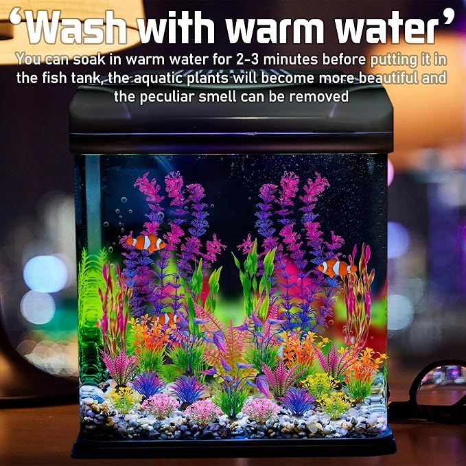 Colorful Aquarium Plant Set for Goldfish Tank Decoration