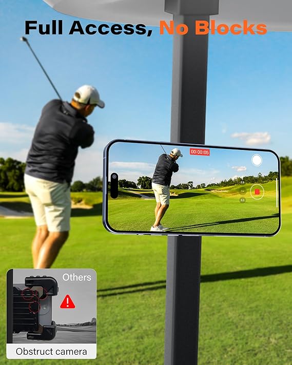 Golf Cart Phone Holder Accessory for Easy Navigation and Viewing