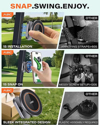 Strong Magnetic Phone Holder for Golf Cart Use with iPhone