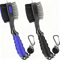 Golf club brush set and speed jump rope fitness combo
