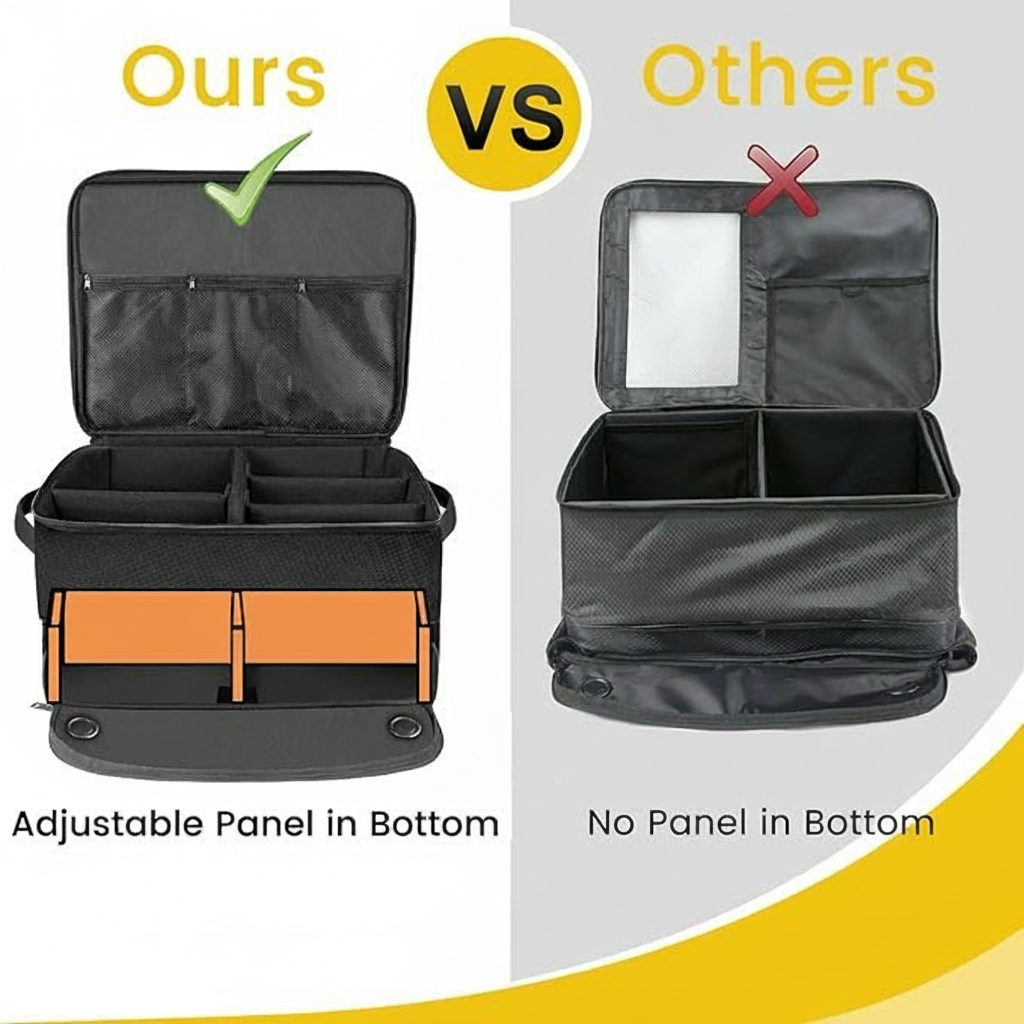 Multi-layer golf gear organizer for easy storage and access