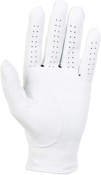 Left-handed golf glove for right-handed golfers with enhanced grip and breathability