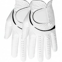 Back view of golf gloves highlighting flexible and breathable fabric