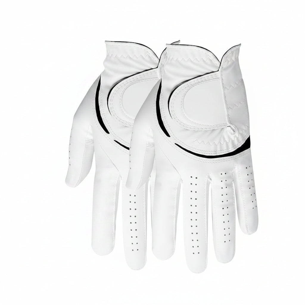 Front view of men’s 2-pack golf gloves showing grip and material