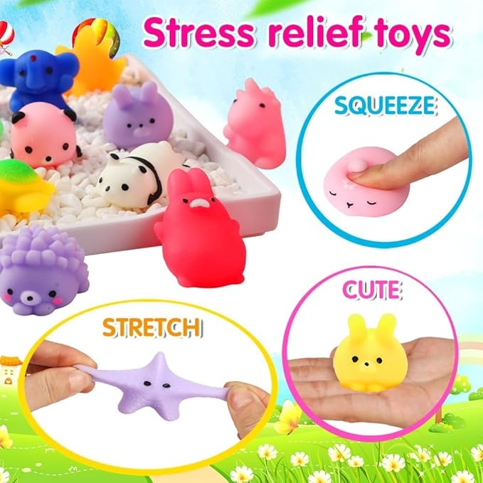 Goodie bag filler toys kawaii squishy set for kids parties