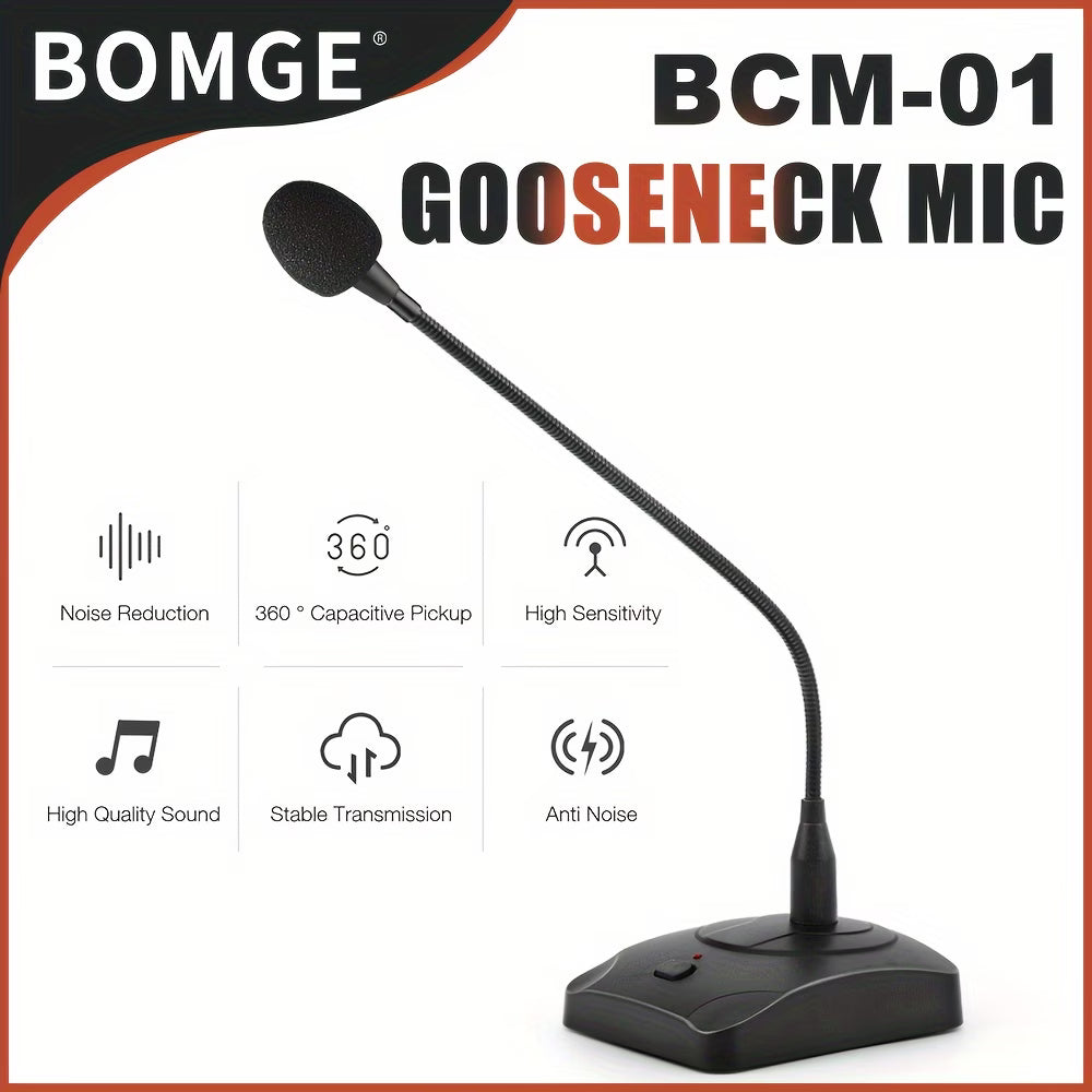 flexible gooseneck microphone adjustable design