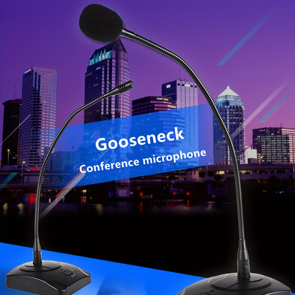conference microphone front view flexible neck