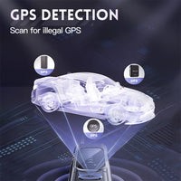 GPS tracker detection with Hidden Camera Detector for security during travel or at home.
