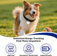 GPS pet tracker compatible with iOS and Android devices