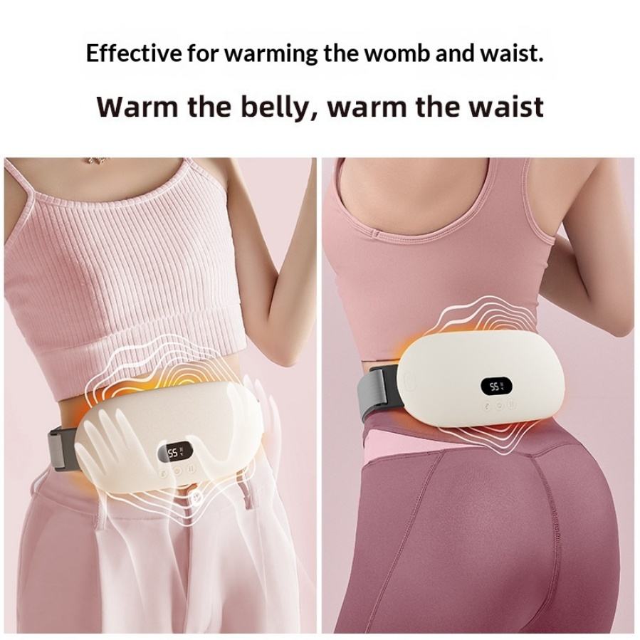 Adjustable waist belt featuring a graphene heating layer