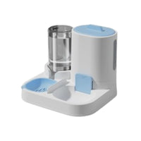 Gravity-style pet food and water dispenser set