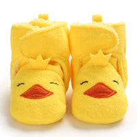 Detailed photograph showing the fine fuzzy texture of the footwear exterior.