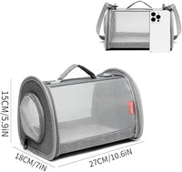 Guinea Pig Carrier Travel Bag with Breathable Mesh Panels for Small Pets