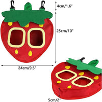 Guinea Pig Timothy Hay Feeder Bag, Hanging Hay Dispenser with Less Waste Design