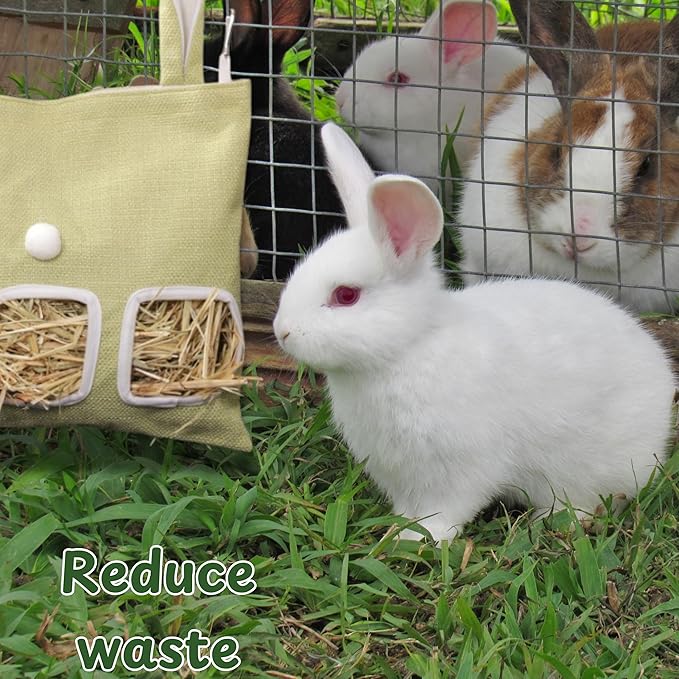 Guinea Pig Hay Storage Bag with Hanging Design, Ideal for Small Animal Cages