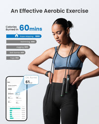 Cordless skipping rope for gym workouts and cardio training