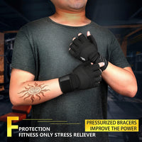 Gym gloves with wrist wrap design for weightlifting activities