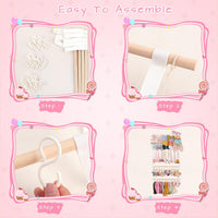 Hair Bow Organizer Display for Baby Headbands and Hair Clips Storage