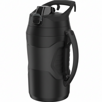 Half gallon 64oz insulated water bottle for sports and gym