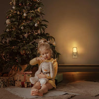 Plug in LED night light used in hallway and bathroom for night visibility