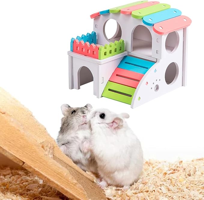 hamster play and nesting hideout for cage enrichment