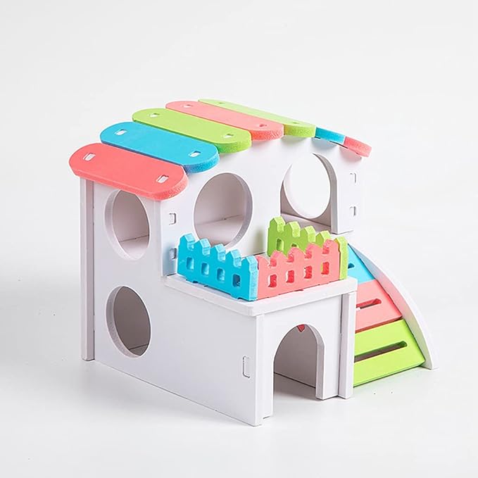 hamster PVC villa house small animal hideout for gerbils and guinea pigs