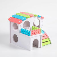 hamster PVC villa house small animal hideout for gerbils and guinea pigs