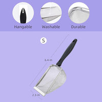 hamster sand substrate scoop fine mesh metal sifter for bath