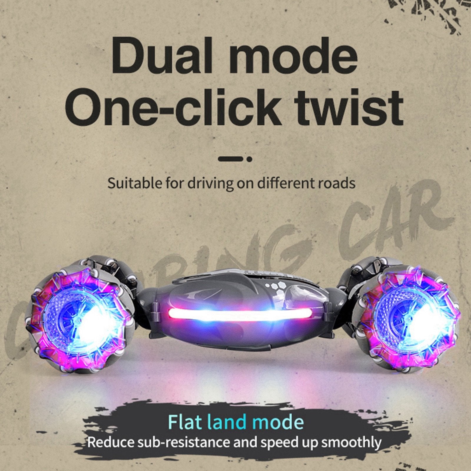 Hand gesture RC stunt car with 4WD drive and remote control