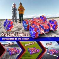Hand gesture spider design RC car with 4WD stunt movement