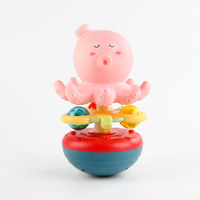 Hand grasping ball baby toy for supervised fine motor play